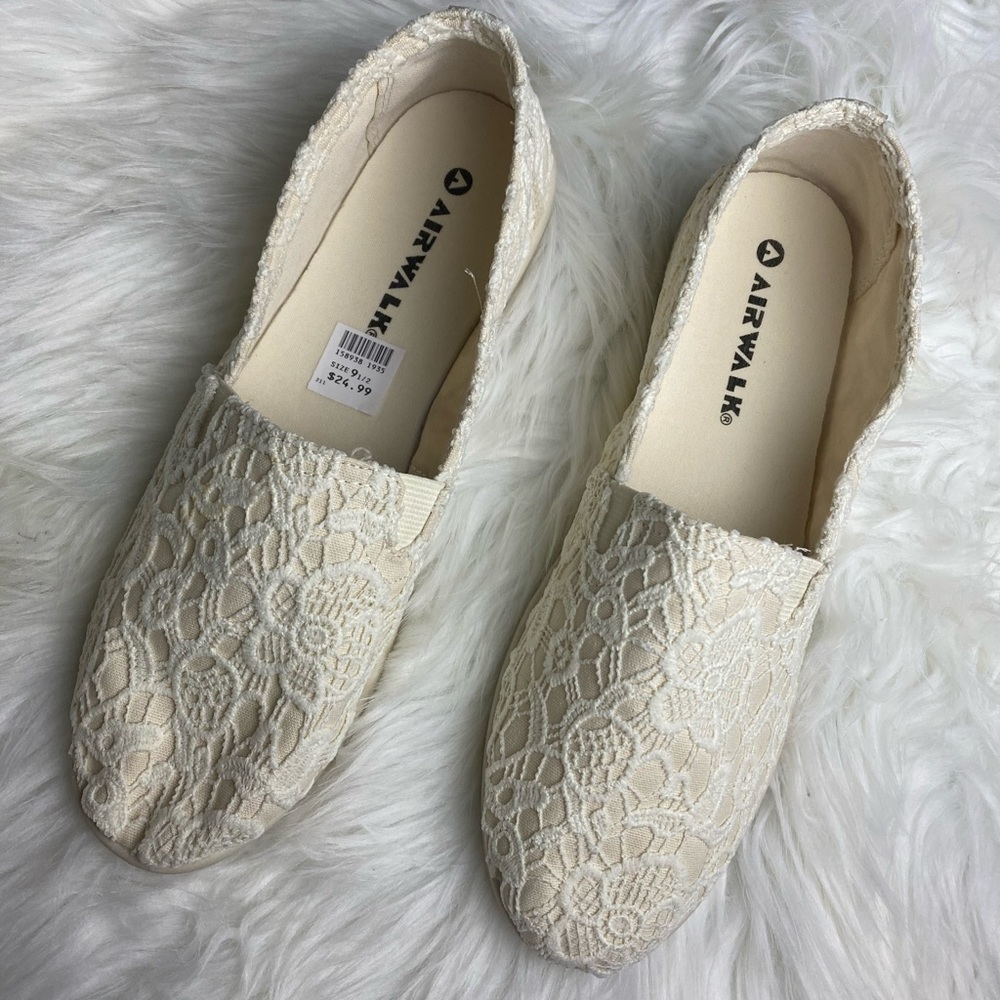 Airwalk Cream Crotchet Dream Slip-On